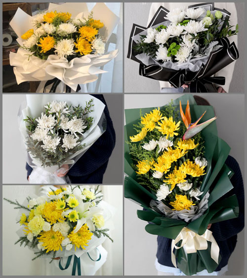 安徽池州市东至县花园乡双河村白事花束代送